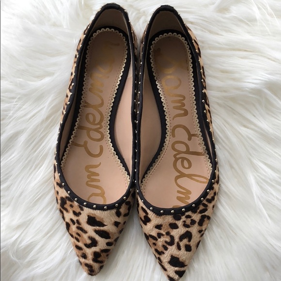 Sam Edelman Shoes - SAM EDELMAN Real Cow Hair Leopard Print Flats